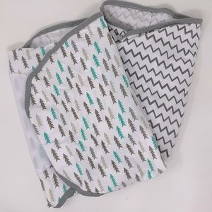 2 Baby 14-18 lbs swaddle blanket wraps cotton & velcro 3-6 months boy girl large